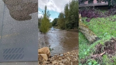 Consecuencias de la borrasca Aitor en El Bierzo: árboles arrancados de cuajo, crecida de los ríos y alcantarillas desbordadas Consecuencias de la borrasca Aitor en El Bierzo: árboles arrancados de cuajo, crecida de los ríos y alcantarillas desbordadas