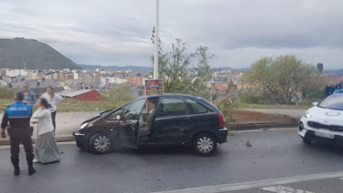 Triple colisión en Ponferrada 3
