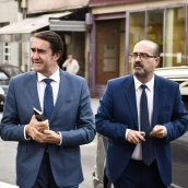 Visita de Juan Carlos Suárez Quiñones para la inauguración de la calle Gómez Núñez