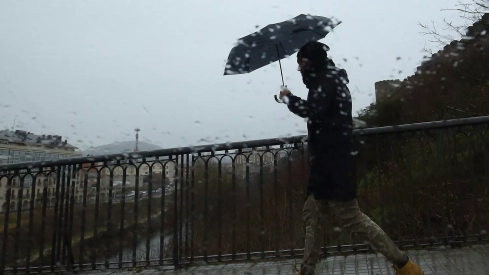Temporal de lluvia y viento en Ponferrada
