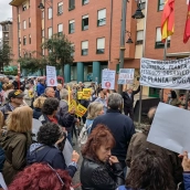 Protestas contra la planta de biogás de Castropodame
