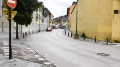 Avenida del Castillo de Ponferrada, donde se llevará a cabo la semipeatonalización