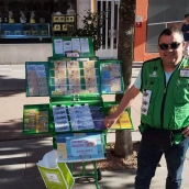El Cupón Diario de la ONCE deja 35.000 en Ponferrada. El vendedor Rufino Montes