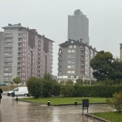 Lluvia y viento en El Bierzo 