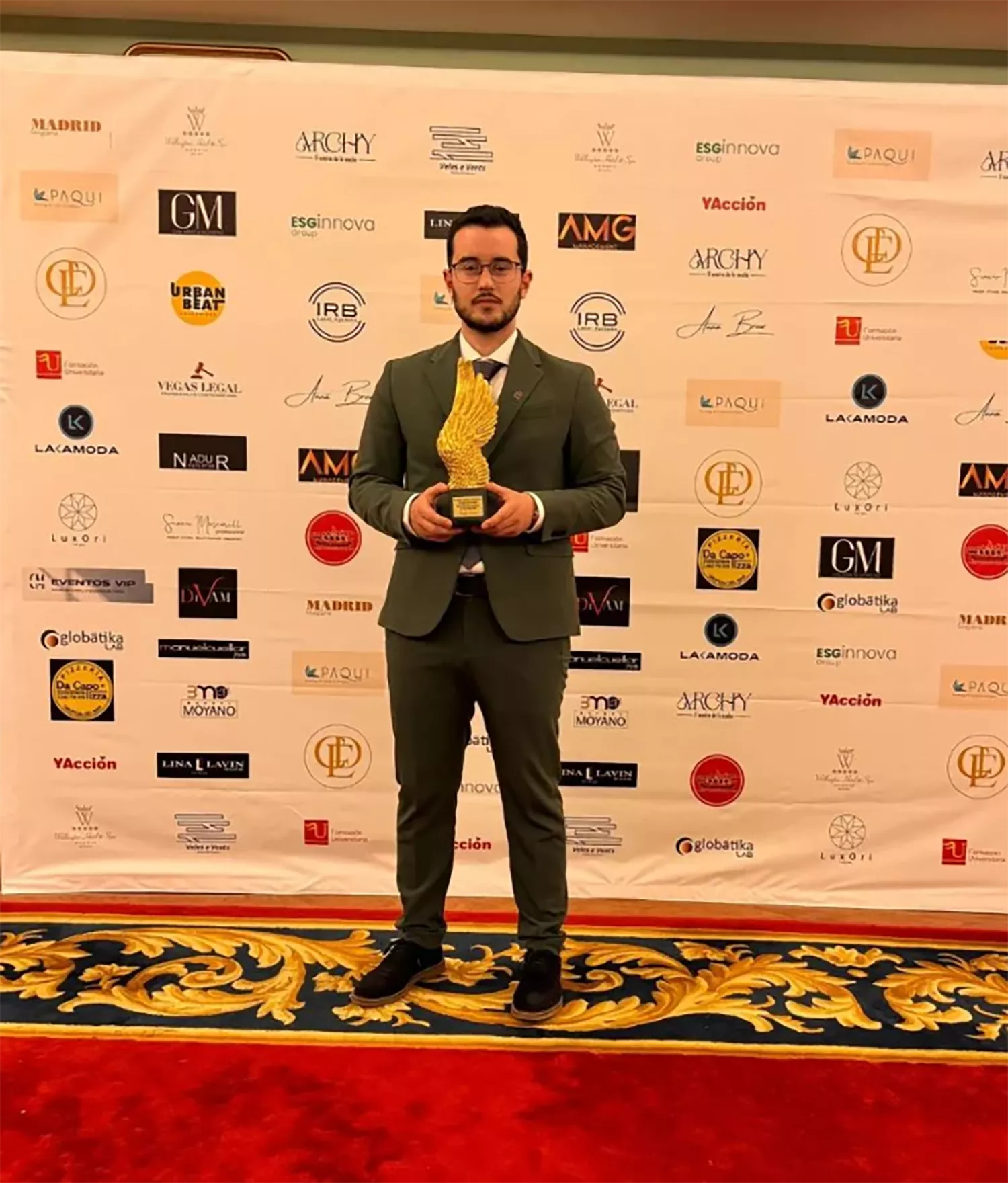 El premiado Ángel Lastra El premiado Ángel Lastra