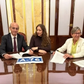 Diputados de León y Orense A 76. Los diputados nacionales del PP de León, Ester Muñoz de la Iglesia y Silvia Franco, y de Ourense, Ana Belén Vázquez, Rosa Quintana y Celso Delgado