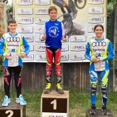 El joven piloto berciano Jorge Fernández, campeón de Castilla y León de Trial en TR5