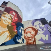 Inauguración del mural del Día de la Mujer Rural en Toreno Inauguración del mural del Día de la Mujer Rural en Toreno