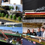 Maqueta de trenes en la Térmica Cultural