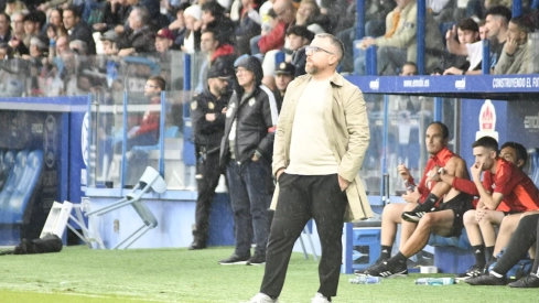 Javi Rey, feliz por una victoria "de mucho valor" para la Ponferradina ante el Ourense