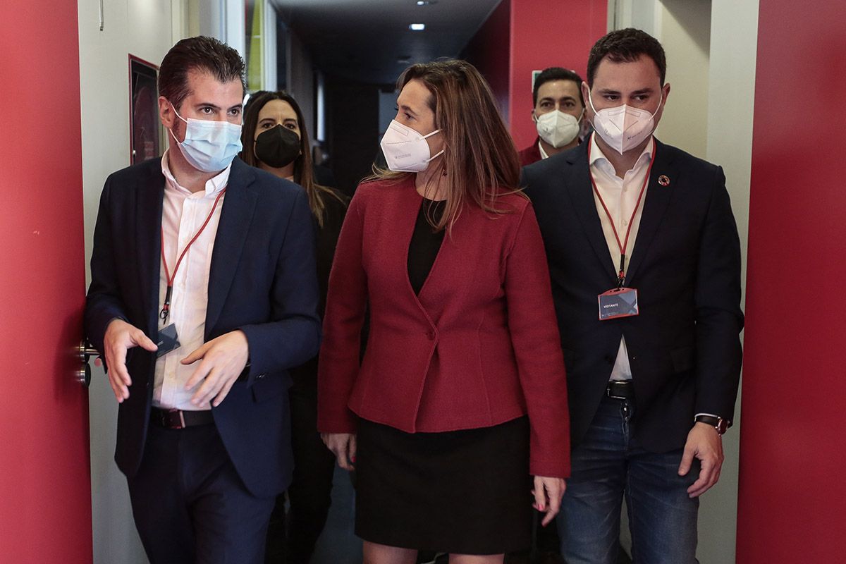 El candidato del PSOE a la Presidencia de la Junta visita Incibe