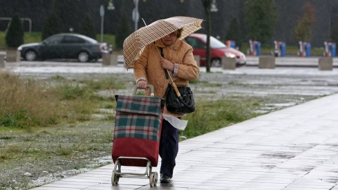 Lluvia en Ponferrada.
