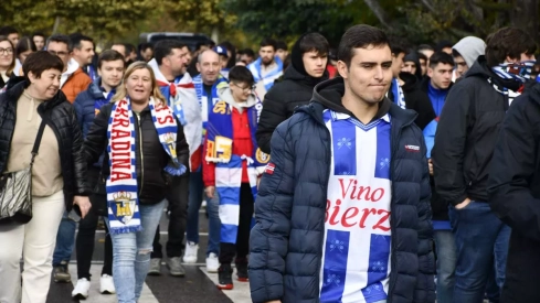 La marea blanquiazul rodea el Reino de León