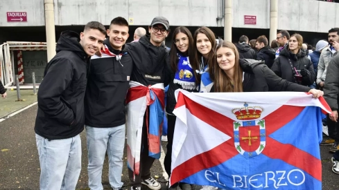 La marea blanquiazul rodea el Reino de León