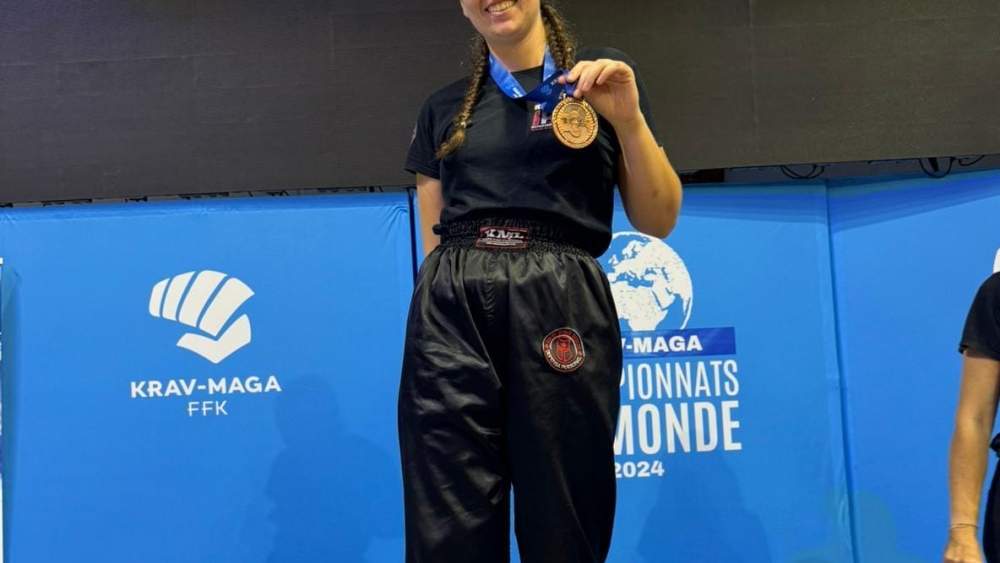 La berciana en el podio