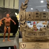 El culturista berciano Domingo Uría acaba 5º en el ‘Mr. Universo’ NABBA en Inglaterra