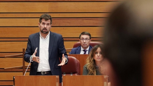 El portavoz del Grupo Socialista, Luis Tudanca, durante un Pleno de las Cortes de Castilla y León | Rubén Cacho (ICAL)