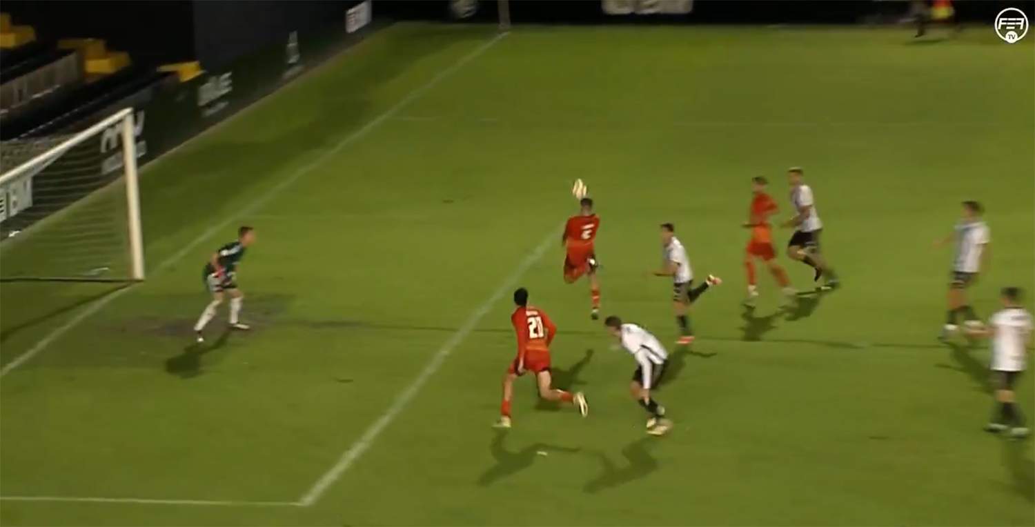 Segundo gol de la Ponferradina contra el Real Unión 