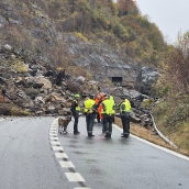 Desprendimiento en la AP-66