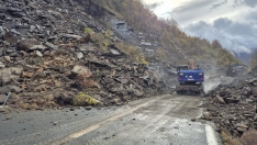 Habilitado un carril en la AP-66 entre León y Asturias para el paso de maquinaria para "avanzar en los trabajos"