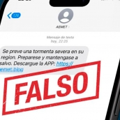 Como funciona el falso SMS de AEMET y como evitar esta estafa