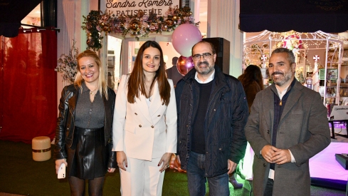 Escaparate navideño de Sandra Romero Patisserie