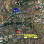 Transportes destina más de 600.000 euros para reparar un paso superior en la N-6 a la altura de Carracedelo