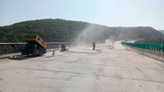 Obras en el viaducto de Tremor