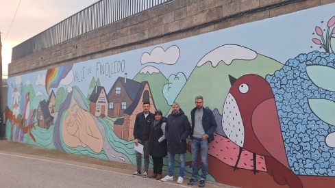 El Valle de Finolledo inaugura un mural por el Día Contra la Violencia de Género