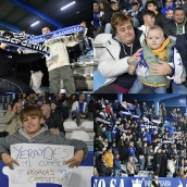 Así disfrutó de la manita el Toralín en el partido entre la Ponferradina y el Amorebieta