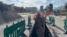 Obras de la red de calor de Ponferrada Obras de la red de calor de Ponferrada