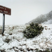 La nieve se deja ver en El Bierzo: Valle de Ancares muestra ya su 'manto blanco'