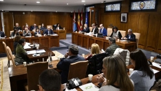Imagen de la celebración de un pleno del Ayuntamiento de Ponferrada