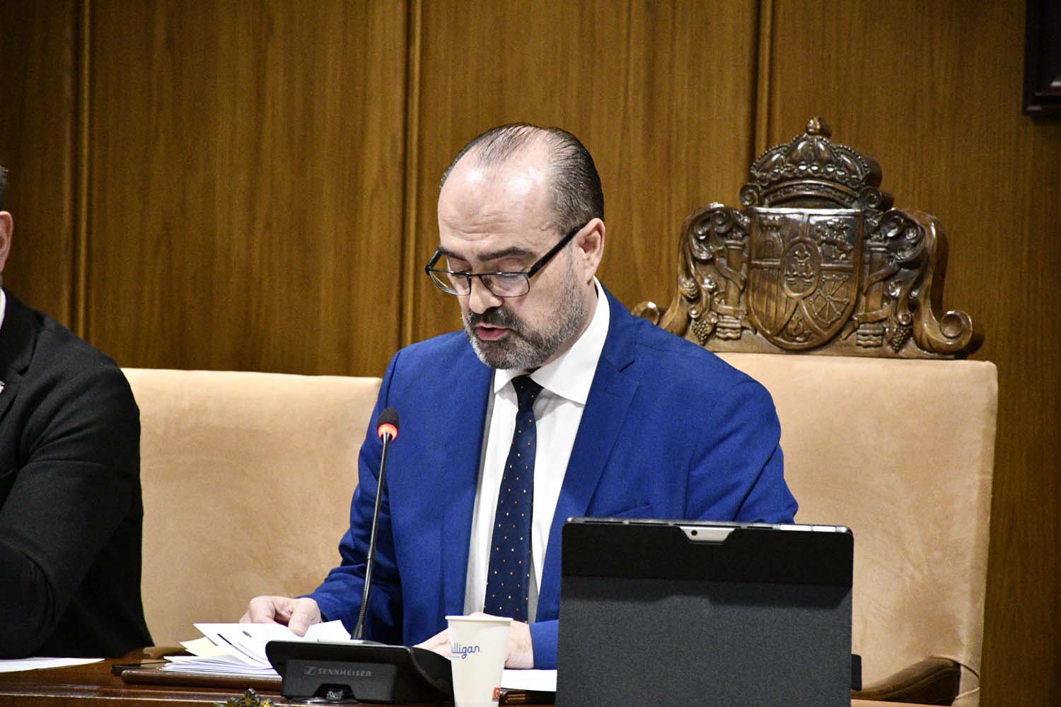 Pleno del Ayuntamiento de Ponferrada.Marco Morala, alcalde Pleno del Ayuntamiento de Ponferrada.Marco Morala, alcalde