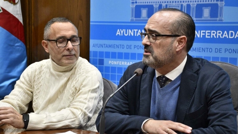 El alcalde, Marco Morala, y el concejal de Fiestas, Carlos Cortina