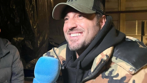 Bustamante antes del concierto del Black Friday de Ponferrada 