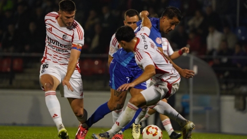 Último encuentro entre la Ponferradina y el Ourense que terminó con un un 2-1 a favor de los gallegos