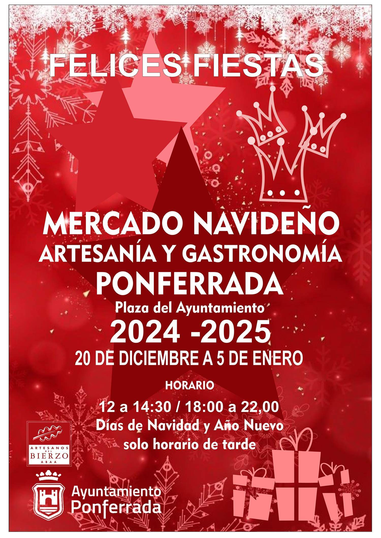 Cartel Mercado Navideño de Ponferrada