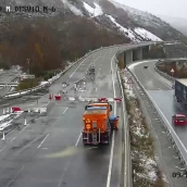 Aviso por nieve en la A6 entre León y Lugo y continúan las restricciones en la AP-66