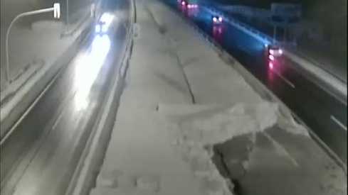 La nieve obliga a circular con precaución en la AP-66 entre León y Asturias y en la A-67