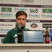 Álvaro Ramón, optimista sobre el partido de la Ponferradina contra el Lugo: "Hemos entrenado al 100% y estamos preparados"