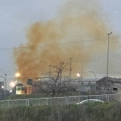 Una nube naranja sobre Roldán. Te contámos de qué se trata