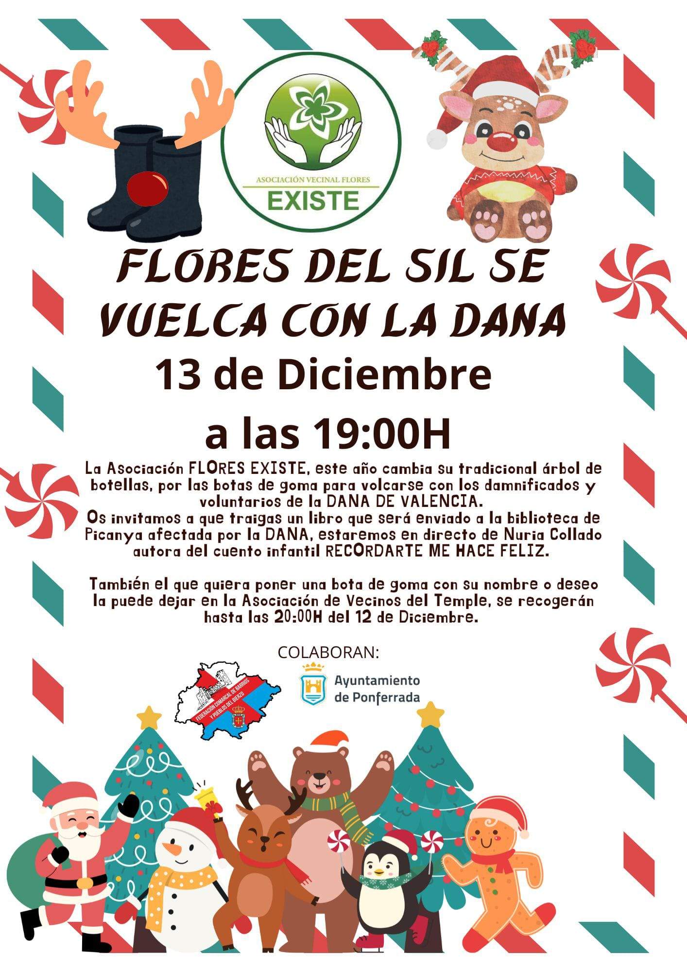 Flores del Sil se vuelca con la Dana