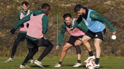 Entrenamiento de la Ponferradina