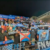 La afición de la Ponferradina en el Anxo Carro La afición de la Ponferradina en el Anxo Carro