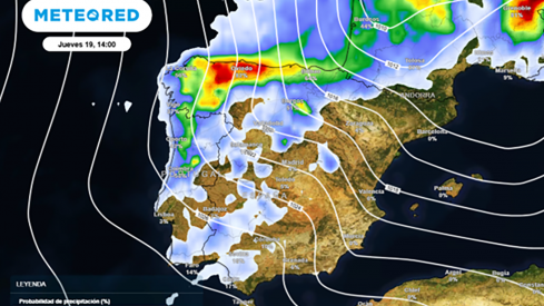 Una DANA traerá lluvias y nieve en cotas de 1.400 metros en El Bierzo y Laciana anticipo de un 'finde' gélido con mínimas hasta -4º