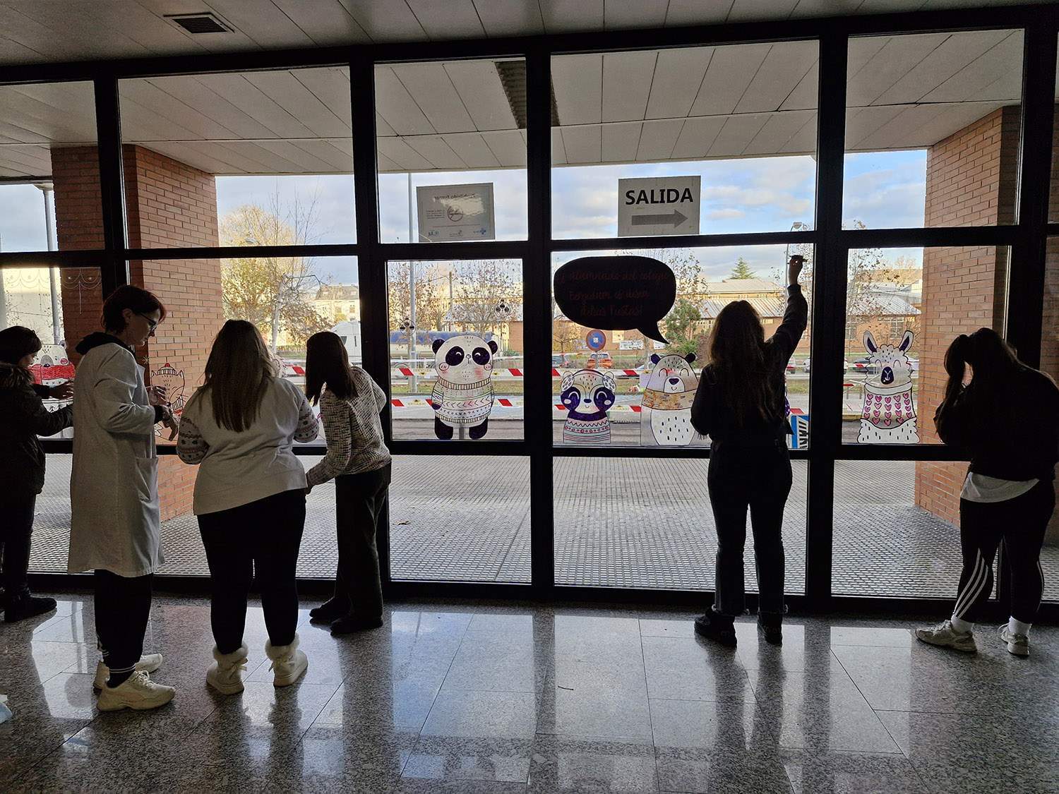 Decoración navideña en el Hospital del Bierzo