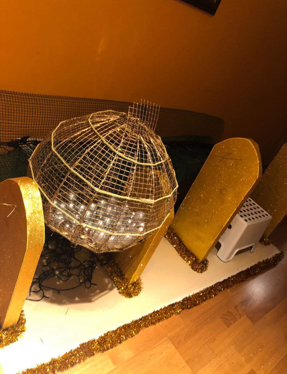 Balcón navideño de Carmen Rozas en Ponferrada Balcón navideño de Carmen Rozas en Ponferrada