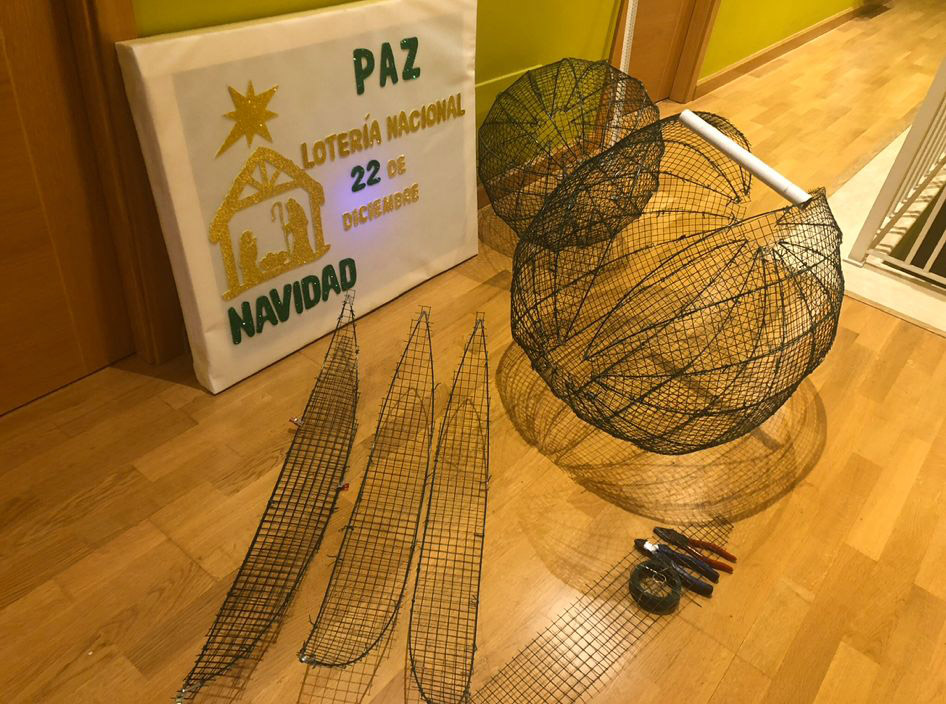 Balcón navideño de Carmen Rozas en Ponferrada Balcón navideño de Carmen Rozas en Ponferrada