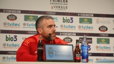 Javi Rey pasó por la sala de prensa para analizar la actualidad de su equipo antes de recibir este viernes al Tarazona